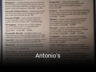 Antonio's open hours