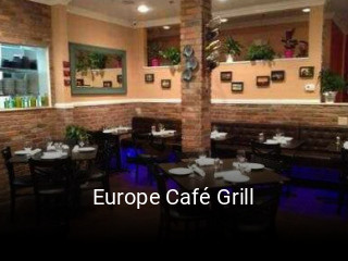 Europe Café Grill open hours