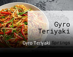 Gyro Teriyaki opening hours