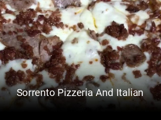 Sorrento Pizzeria And Italian opening hours