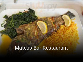 Mateus Bar Restaurant opening hours