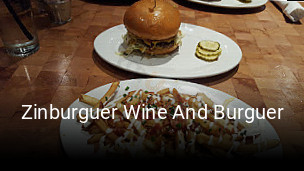 Zinburguer Wine And Burguer open hours