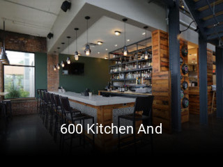 600 Kitchen And open hours