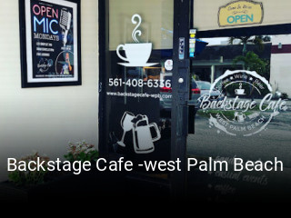 Backstage Cafe -west Palm Beach opening hours