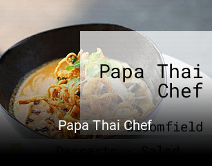 Papa Thai Chef open hours