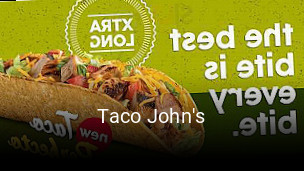 Taco John's opening hours