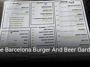 The Barcelona Burger And Beer Garden open hours