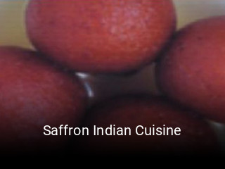 Saffron Indian Cuisine opening hours