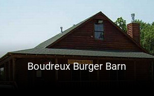 Boudreux Burger Barn open hours