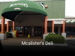 Mcalister's Deli opening hours