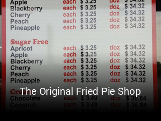 The Original Fried Pie Shop opening hours