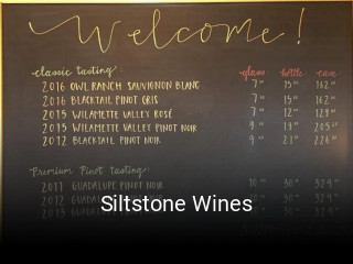 Siltstone Wines open hours