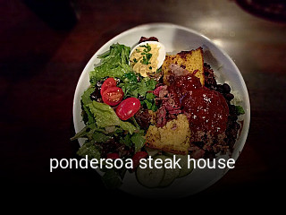 pondersoa steak house opening hours