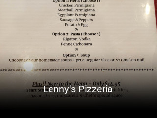 Lenny's Pizzeria open hours