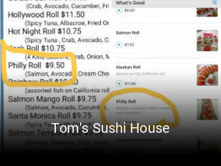 Tom's Sushi House open hours