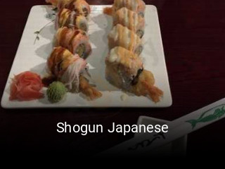 Shogun Japanese open hours