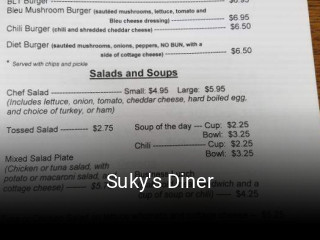 Suky's Diner open hours