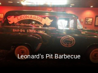 Leonard's Pit Barbecue open hours