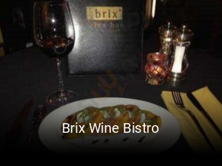 Brix Wine Bistro open hours