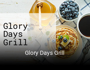 Glory Days Grill opening hours