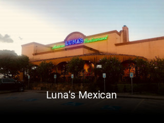 Luna's Mexican open hours