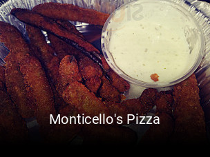 Monticello's Pizza open hours