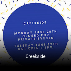 Creekside open hours