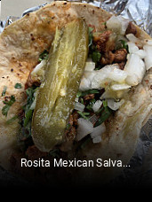 Rosita Mexican Salvadorian Food opening hours