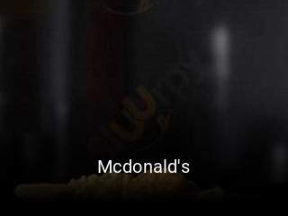 Mcdonald's open hours