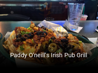 Paddy O'neill's Irish Pub Grill opening hours