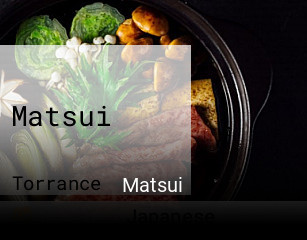 Matsui opening hours