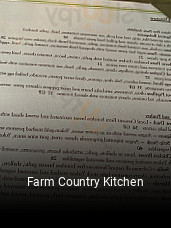 Farm Country Kitchen open hours