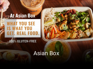 Asian Box opening hours