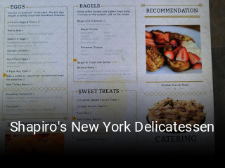 Shapiro's New York Delicatessen opening hours