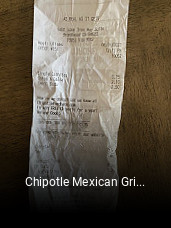 Chipotle Mexican Grill opening hours