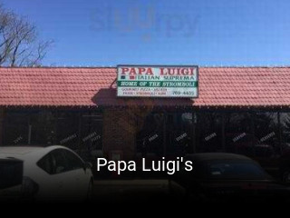 Papa Luigi's open hours