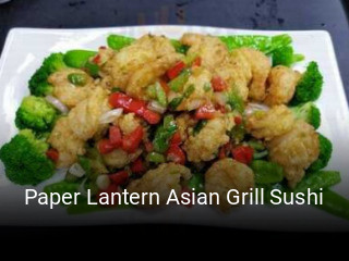 Paper Lantern Asian Grill Sushi open hours