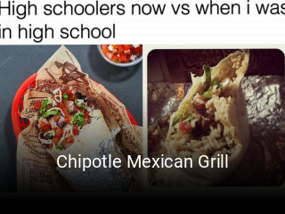 Chipotle Mexican Grill opening hours