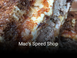 Mac's Speed Shop open hours