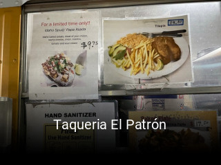 Taqueria El Patrón opening hours