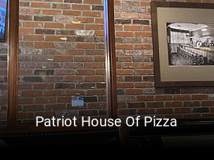 Patriot House Of Pizza opening hours