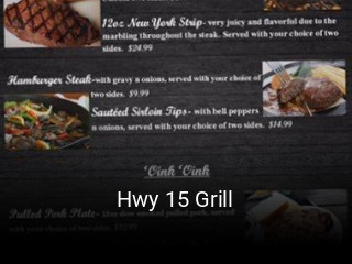 Hwy 15 Grill open hours