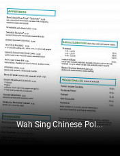 Wah Sing Chinese Polynesian Cuisine open hours