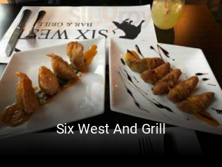 Six West And Grill opening hours