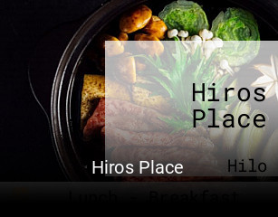 Hiros Place opening hours