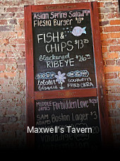 Maxwell's Tavern open hours