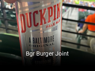 Bgr Burger Joint open hours