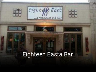 Eighteen Easta Bar open hours