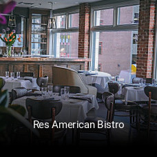 Res American Bistro open hours