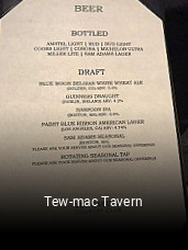 Tew-mac Tavern opening hours